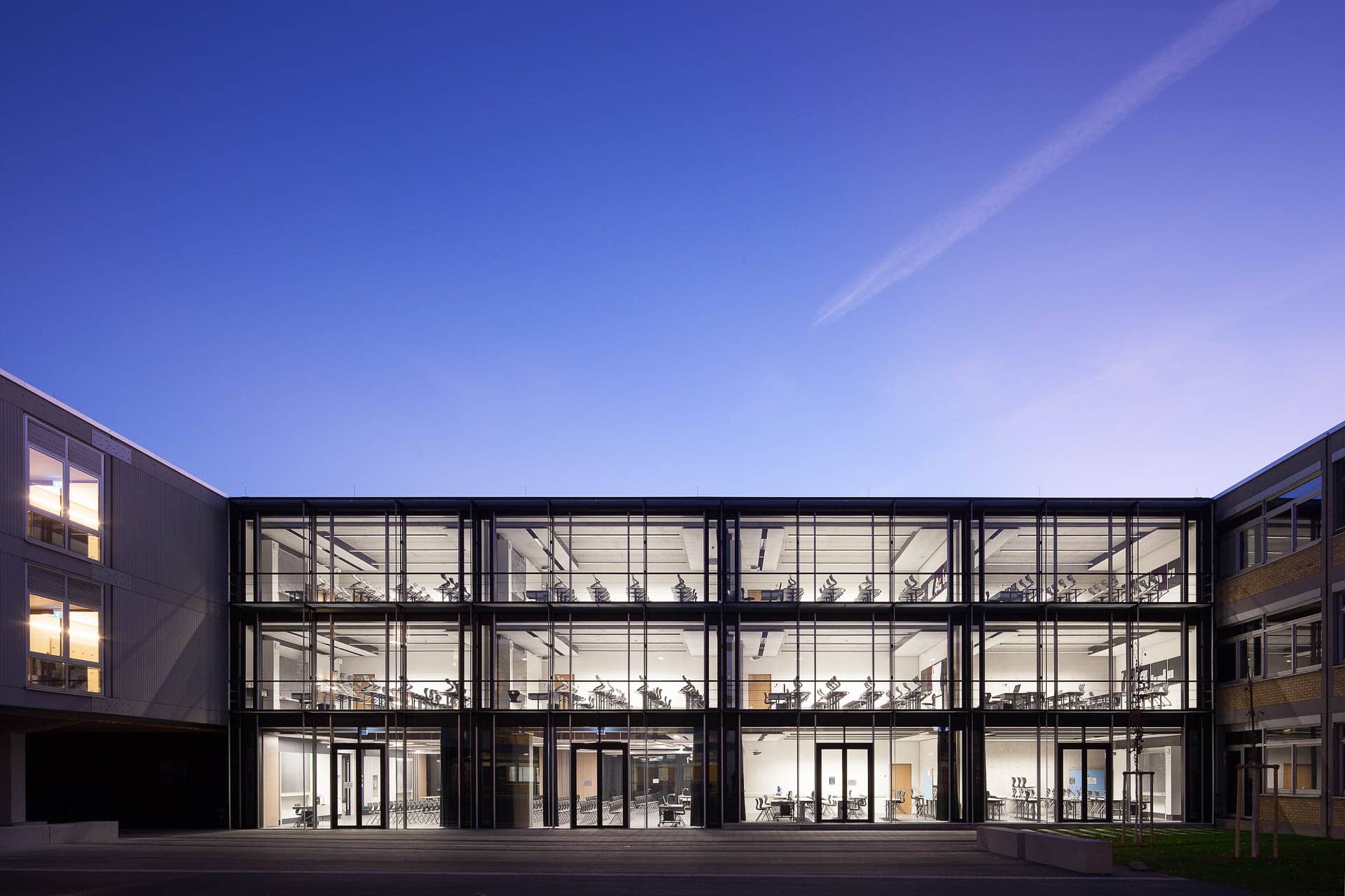 Schulbau-Architekturfotografie Theodor-Heuss-Schule Reutlingen 2